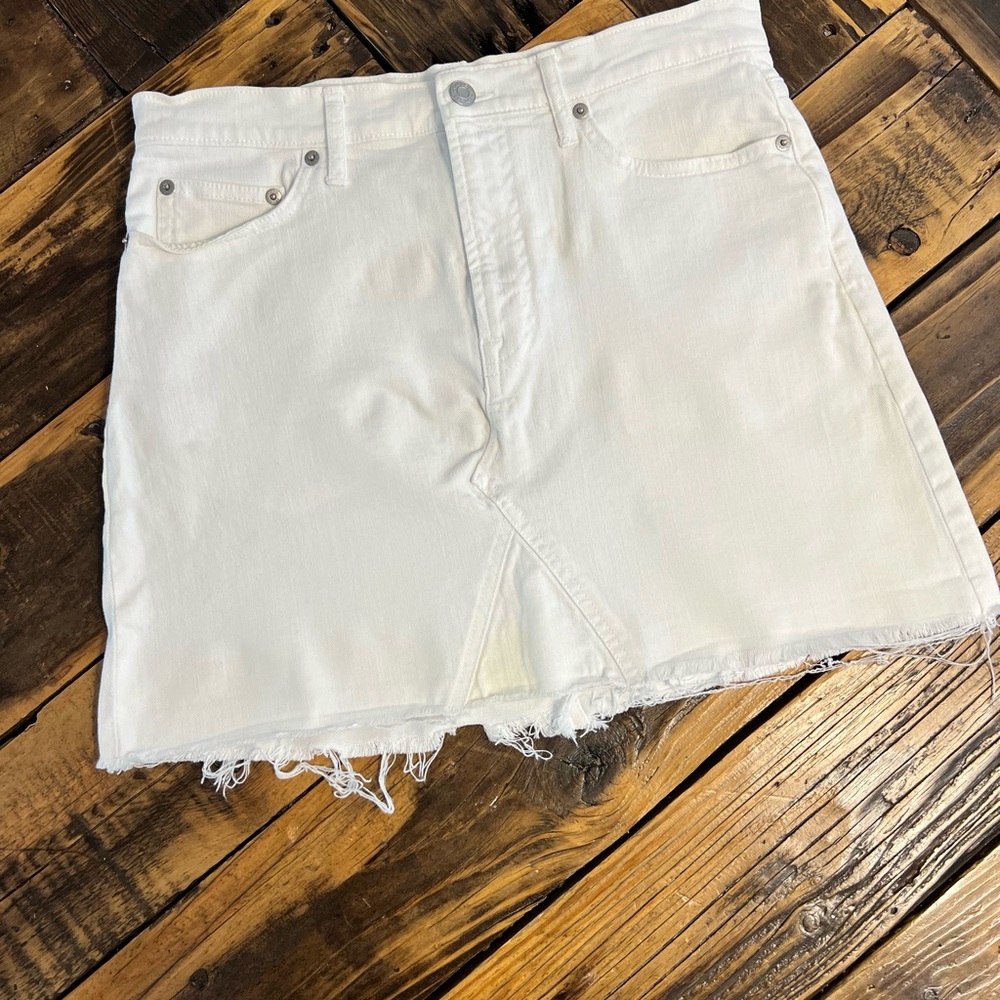 Gap Denim White Mini Skirt size 28